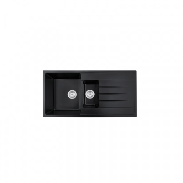 10050-sb-quartz-kitchen-sink-real 10050 SB quartz kitchen sink — real product photo