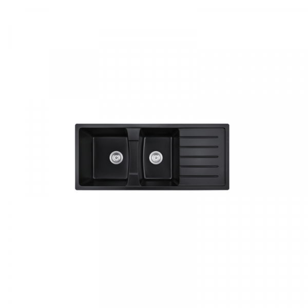 11650-style-b-quartz-kitchen-sink-real 11650 Style B quartz kitchen sink — real product photo