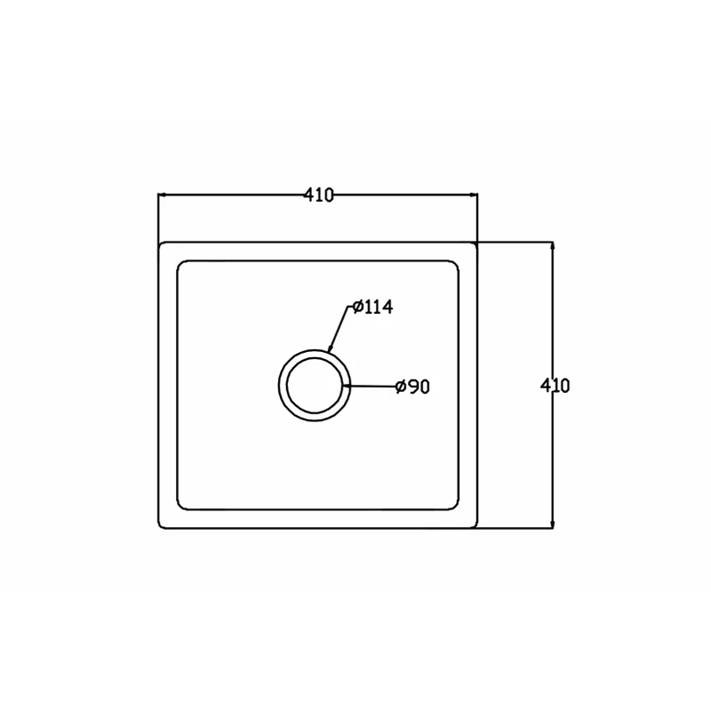 4141t 410x410 quartz composite undermount kitchen sink