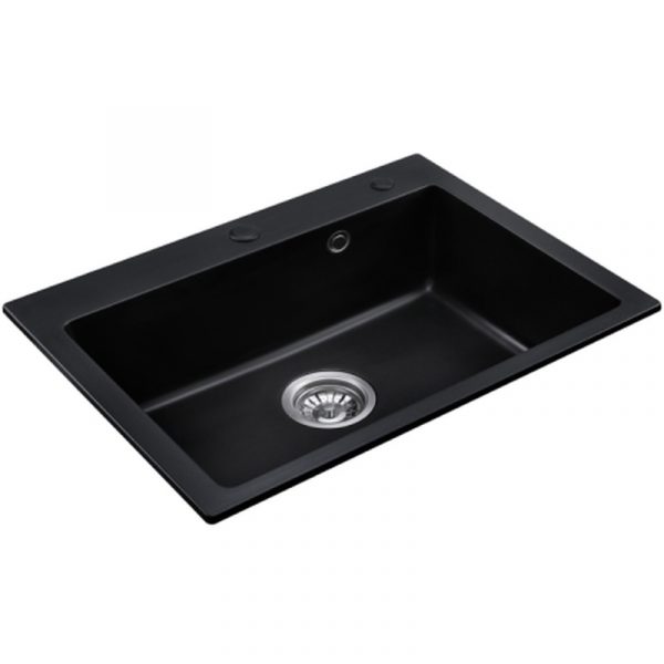 6846p-family-quartz-kitchen-sink-real 6846P / 6045P / 7951P quartz kitchen sink — real product photo (shared family)