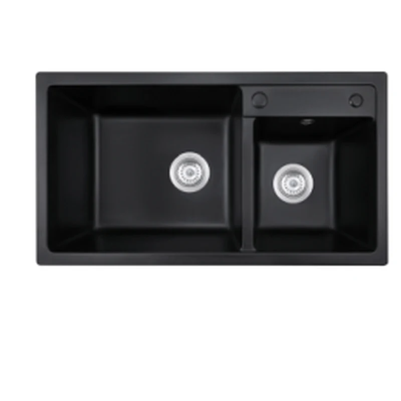 7240c 720x400 quartz composite topmount double bowl sink