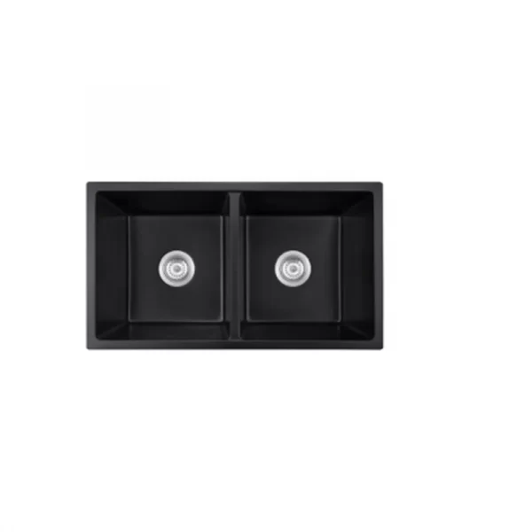 7845T undermount quartz composite double bowl kitchen sink, 780 x 450 mm, 50/50 double bowl