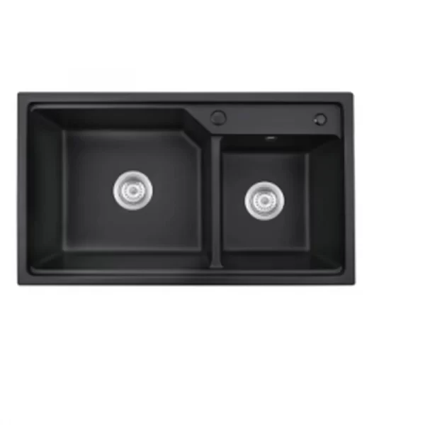 7845x 780x450 quartz composite topmount double bowl sink