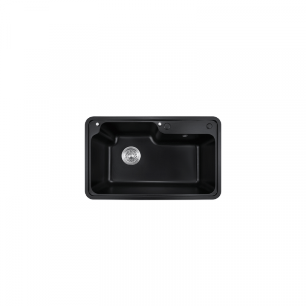 7848-mf-quartz-kitchen-sink-real 7848 MF quartz kitchen sink — real product photo