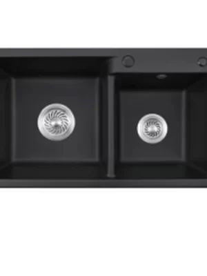 8045x 800x450 quartz composite topmount double bowl sink