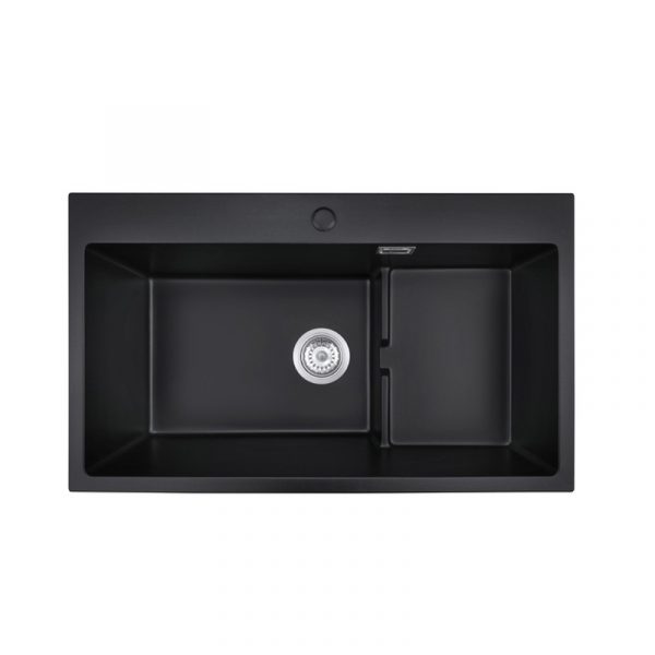 8048-step-quartz-kitchen-sink-real 8048 Step quartz kitchen sink — real product photo