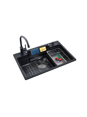 8050-sb-quartz-kitchen-sink-real 8050 SB quartz kitchen sink — real product photo