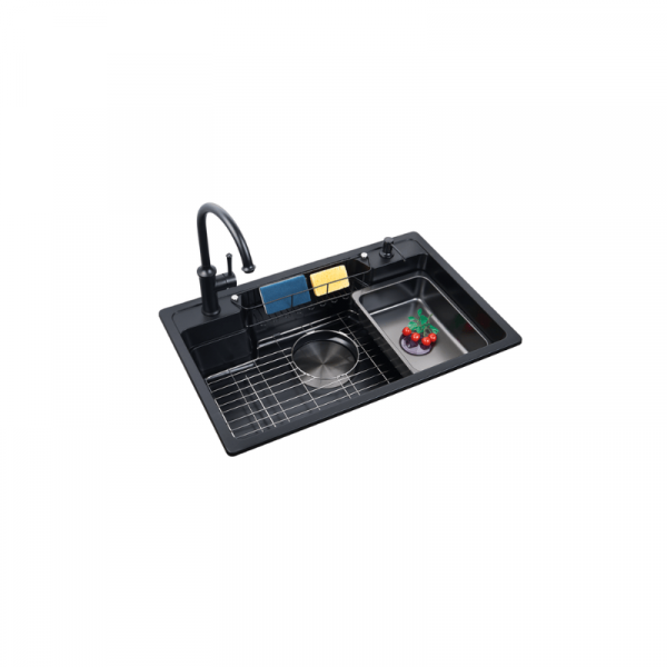 8050-sb-quartz-kitchen-sink-real 8050 SB quartz kitchen sink — real product photo