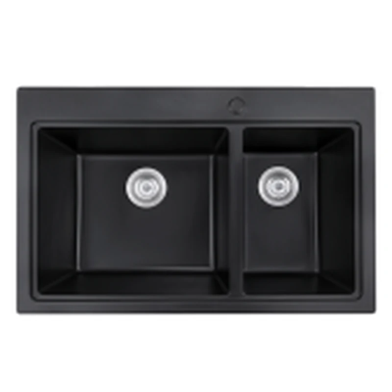 8052 802x520 quartz composite topmount double basin sink