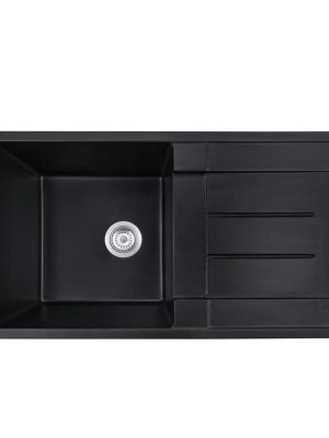 8650-sb-quartz-kitchen-sink-real 8650 SB quartz kitchen sink — real product photo