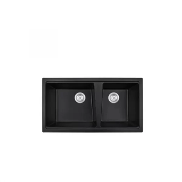 8848T undermount quartz composite double bowl kitchen sink, 880 x 480 mm, 60/40 double bowl (asymmetric)