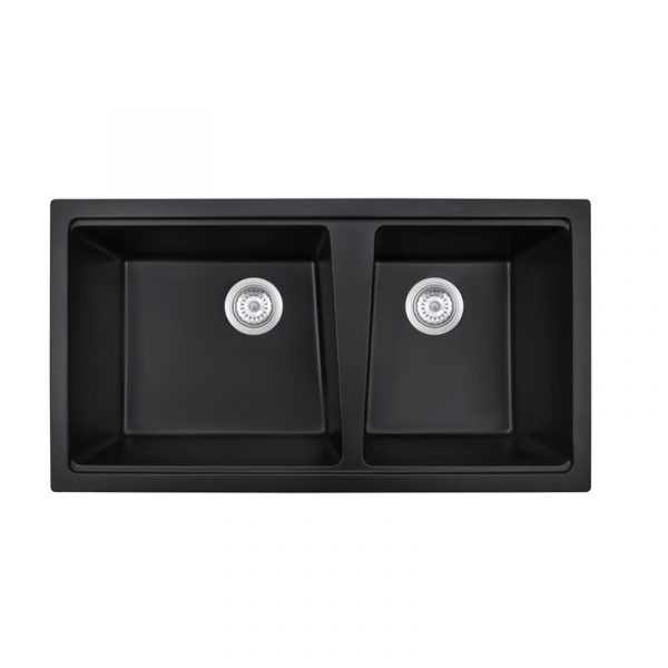 8848t-quartz-kitchen-sink-real 8848T quartz kitchen sink — real product photo