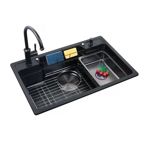 quartz kitchen sink 8050 multifunctional single bowl