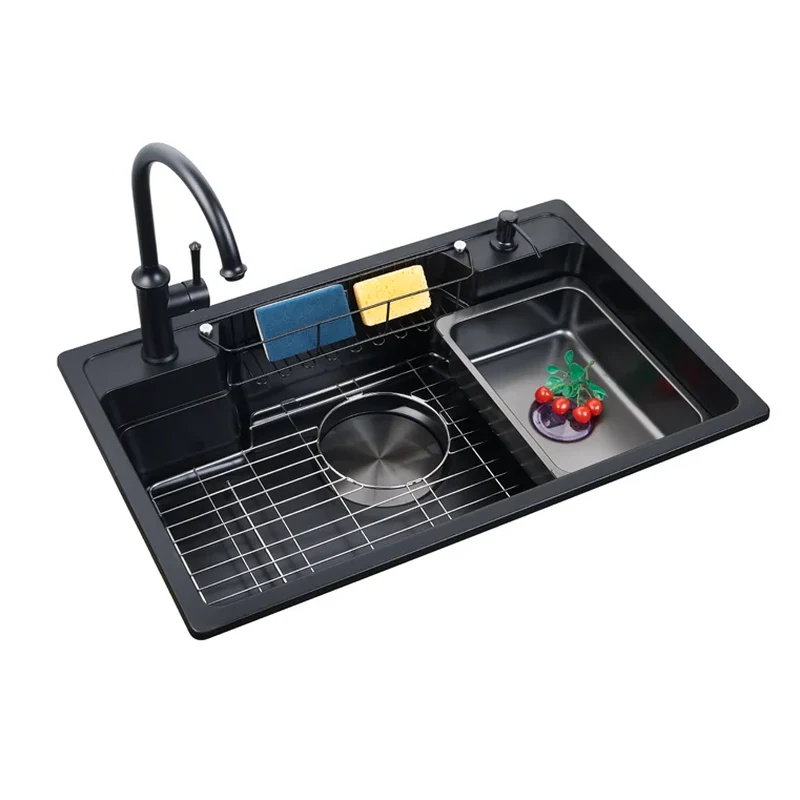 8050 multifunctional quartz kitchen sink 800 x 500 mm large single bowl
